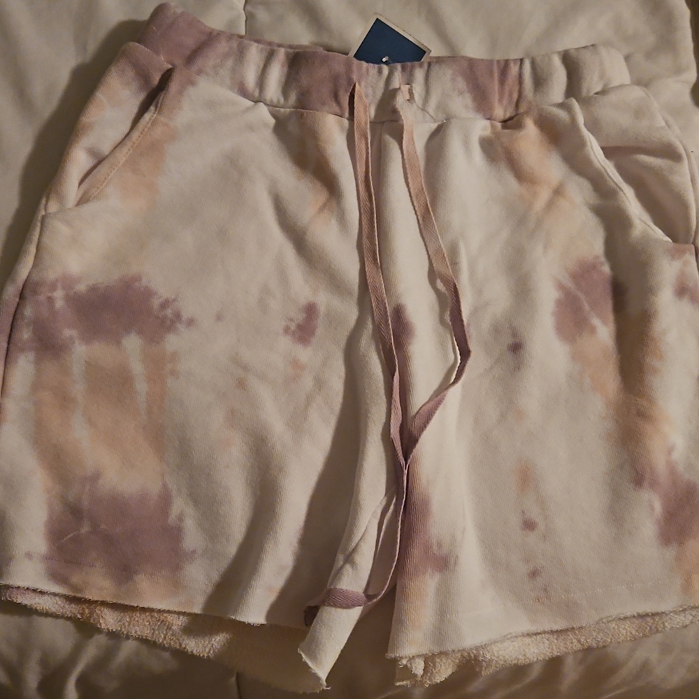 Michael Solana Los Angeles tie-dye Terry  sweat shorts